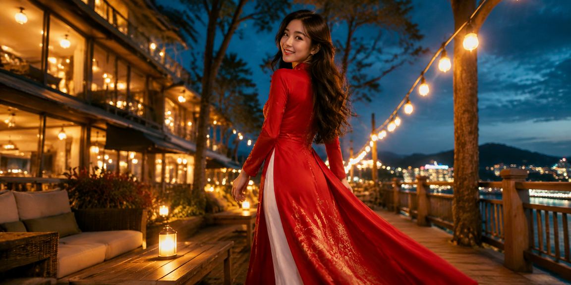Người chơi tại Đà Lạt mặc áo dài tham gia trò chơi casino cao cấp trong không khí lãng mạn