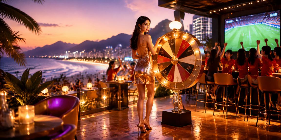Người chơi Roulette tại Nha Trang theo dõi bàn cược trong không khí sôi động biển xanh
